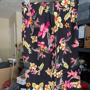 Floral mid length skirt